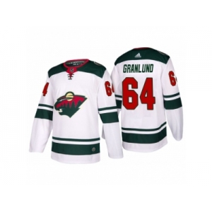 Men's adidas 2017-2018 Season Minnesota Wild #64 Mikael Granlund Away Jersey