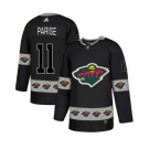 Minnesota Wild #11 Zach Parise Black Team Logos Fashion Jersey