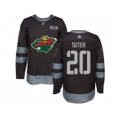 Minnesota Wild #20 Ryan Suter Black 1917-2017 100th Anniversary Stitched NHL Jersey