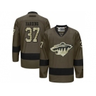 Minnesota Wild #37 Josh Harding Green Salute to Service Stitched NHL Jersey