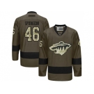 Minnesota Wild #46 Jared Spurgeon Green Salute to Service Stitched NHL Jersey