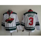 nhl jerseys minnesota wild #3 coyle white[coyle]