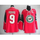 nhl jerseys minnesota wild 9# koivu red