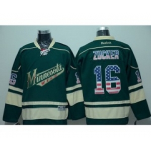 nhl jerseys minnesota wilds #16 zucker green[national flag version]
