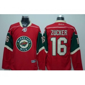 nhl jerseys minnesota wilds #16 zucker red