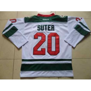 nhl jerseys minnesota wilds #20 suter white[suter][2014 new stadium]