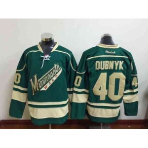 nhl jerseys minnesota wilds #40 dubnyk green