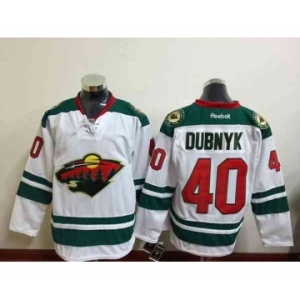nhl jerseys minnesota wilds #40 dubnyk white