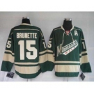 nhl minnesota wild #15 brunette green