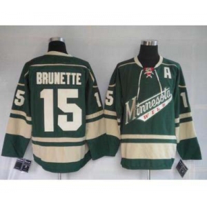 nhl minnesota wild #15 brunette green