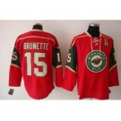 nhl minnesota wild #15 brunette red