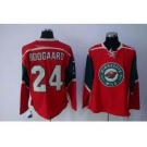 nhl minnesota wild #24 boogaard red jerseys