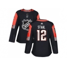 Women Adidas Minnesota Wild #12 Eric Staal Black 2018 All-Star Central Division Authentic Stitched NHL Jersey