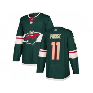 Youth Adidas Minnesota Wild #11 Zach Parise Green Home Authentic Stitched NHL Jerse