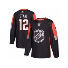 Youth Adidas Minnesota Wild #12 Eric Staal Black 2018 All-Star Central Division Authentic Stitched NHL Jersey