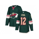 Youth Adidas Minnesota Wild #12 Eric Staal Green Home Authentic Stitched NHL Jersey