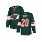 Youth Adidas Minnesota Wild #20 Ryan Suter Green Home Authentic Stitched NHL Jersey
