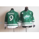 youth nhl jerseys minnesota wild #9 koivu green