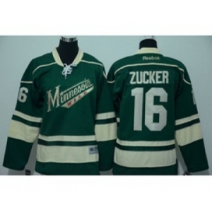 youth nhl jerseys minnesota wilds #16 zucker green