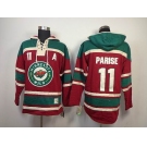 nhl jerseys minnesota wilds #11 parise red [pullover hooded sweatshirt](A)
