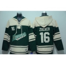 nhl jerseys minnesota wilds #16 zucker cream-green[pullover hooded sweatshirt]