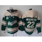 nhl jerseys minnesota wilds #22 niederreiter cream-green[pullover hooded sweatshirt]