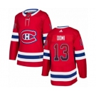 Adidas Montreal Canadiens #13 Max Domi Authentic Red Drift Fashion NHL Jersey