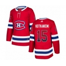 Adidas Montreal Canadiens #15 Jesperi Kotkaniemi Authentic Red Drift Fashion NHL Jersey