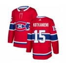 Adidas Montreal Canadiens #15 Jesperi Kotkaniemi Authentic Red Home NHL Jersey