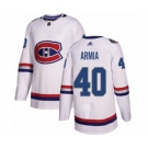 Adidas Montreal Canadiens #40 Joel Armia Authentic White 2017 100 Classic NHL Jersey