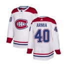 Adidas Montreal Canadiens #40 Joel Armia Authentic White Away NHL Jersey