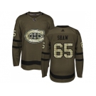 Adidas Montreal Canadiens #65 Andrew Shaw Green Salute to Service Stitched NHL Jerse