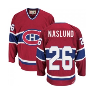 CCM Montreal Canadiens #26 Mats Naslund Authentic Red Throwback NHL Jersey