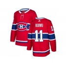 Men Adidas Montreal Canadiens #11 Saku Koivu Red Home Authentic Stitched NHL Jersey