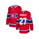 Men Adidas Montreal Canadiens #27 Alexei Kovalev Red Home Authentic Stitched NHL Jersey