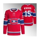 Men's Montreal Canadiens #15 Alex Newhook Red Stitched Jersey