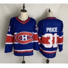 Men's Montreal Canadiens #31 Carey Price Authentic Blue 2021 New Hockey Jersey