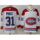 Men's Montreal Canadiens #31 Carey Price White Road Stitched Hockey Jersey