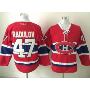Men's Montreal Canadiens #47 Alexander Radulov Red Stitched NHL Jersey