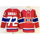 Men's Montreal Canadiens #72 Arber Xhekaj Red 2024-25 Stitched Jersey