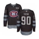 Men's Montreal Canadiens #90 Tomas Tatar Black 1917-2017 100th Anniversary Stitched Hockey Jersey