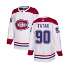 Men's Montreal Canadiens #90 Tomas Tatar White Road Stitched Hockey Jersey