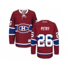 Men's Reebok Montreal Canadiens #26 Jeff Petry Authentic Red Home NHL Jersey