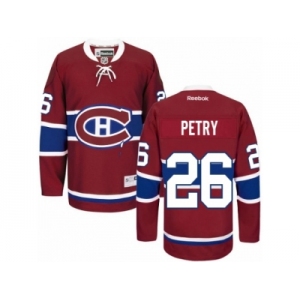 Men's Reebok Montreal Canadiens #26 Jeff Petry Authentic Red Home NHL Jersey