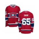 Men's Reebok Montreal Canadiens #65 Andrew Shaw Authentic Red Home NHL Jersey