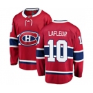 Montreal Canadiens #10 Guy Lafleur Authentic Red Home Fanatics Branded Breakaway NHL Jersey