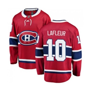 Montreal Canadiens #10 Guy Lafleur Authentic Red Home Fanatics Branded Breakaway NHL Jersey