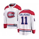 Montreal Canadiens #11 Brendan Gallagher Authentic White Away Fanatics Branded Breakaway NHL Jersey