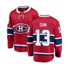 Montreal Canadiens #13 Max Domi Authentic Red Home Fanatics Branded Breakaway NHL Jersey