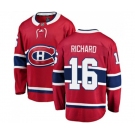 Montreal Canadiens #16 Henri Richard Authentic Red Home Fanatics Branded Breakaway NHL Jersey